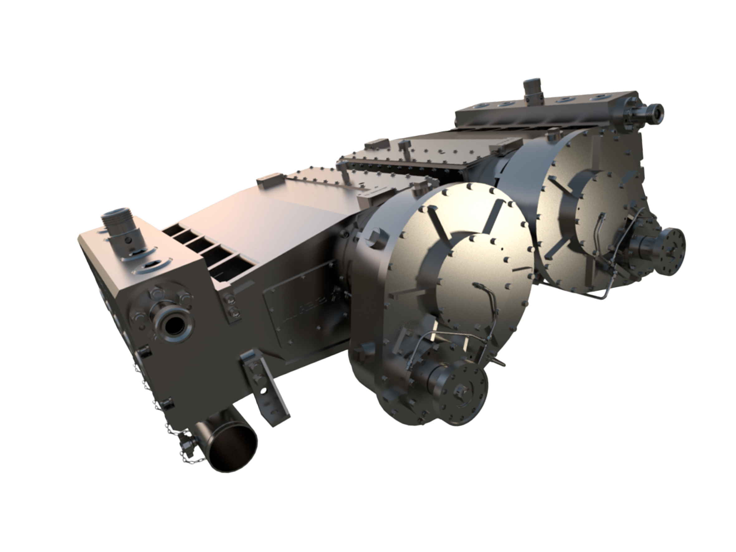 QPE1000 整体式锻造合金钢泵头体，带可拆卸的盘根螺母