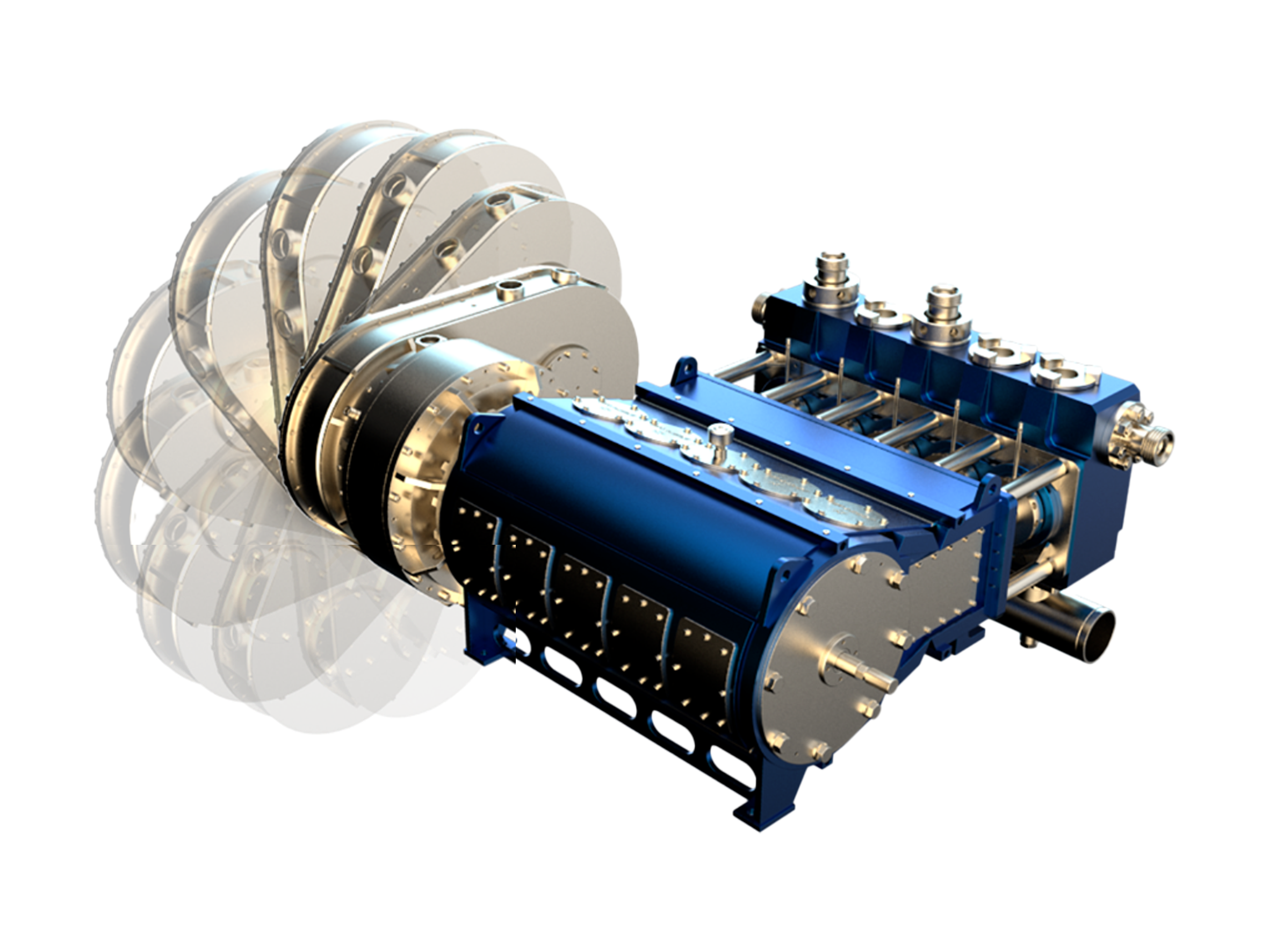 优质精良十字头及推杆组件，能确保阻挡泥浆刺漏入动力端