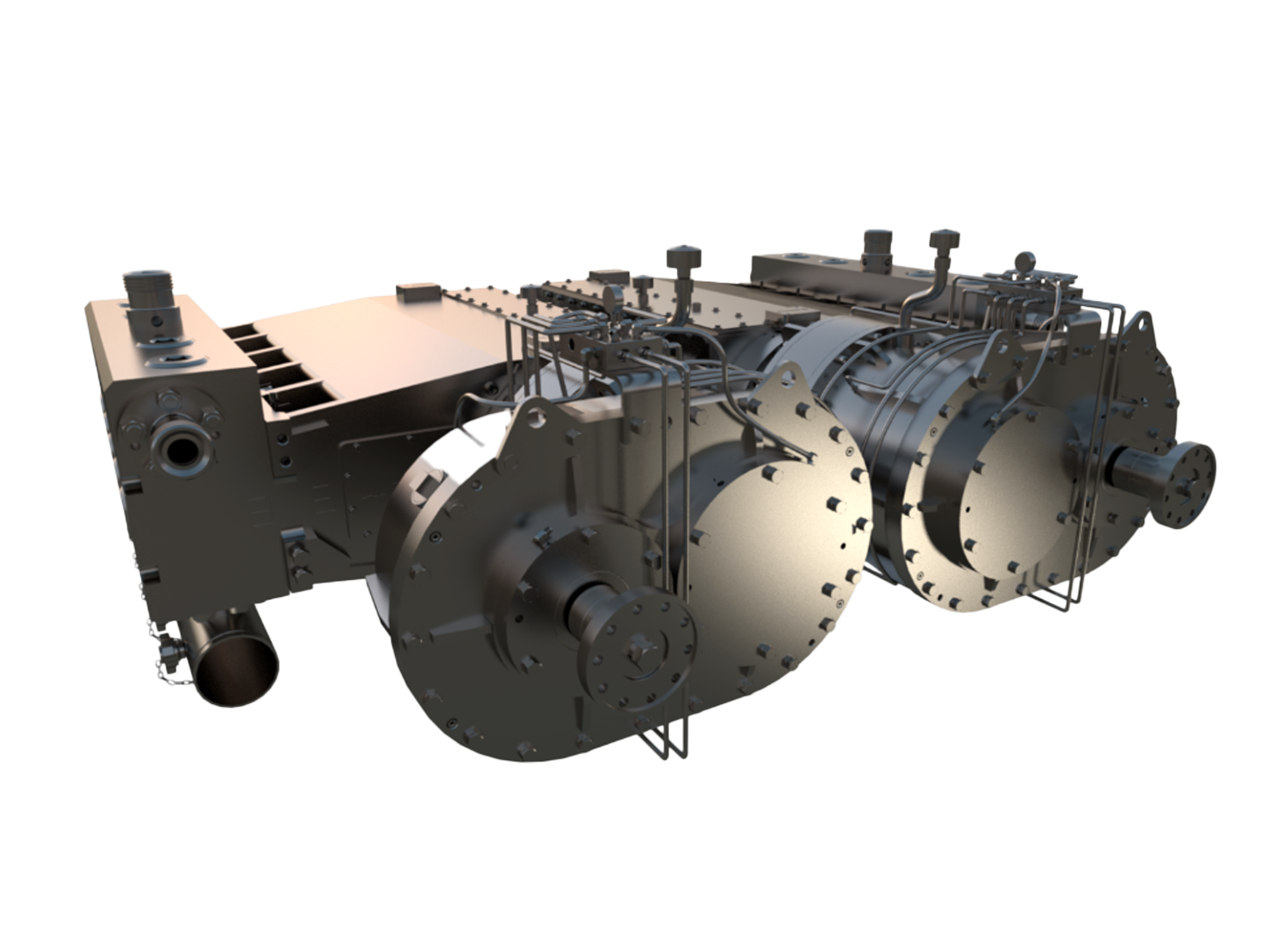 对称设计的动力端