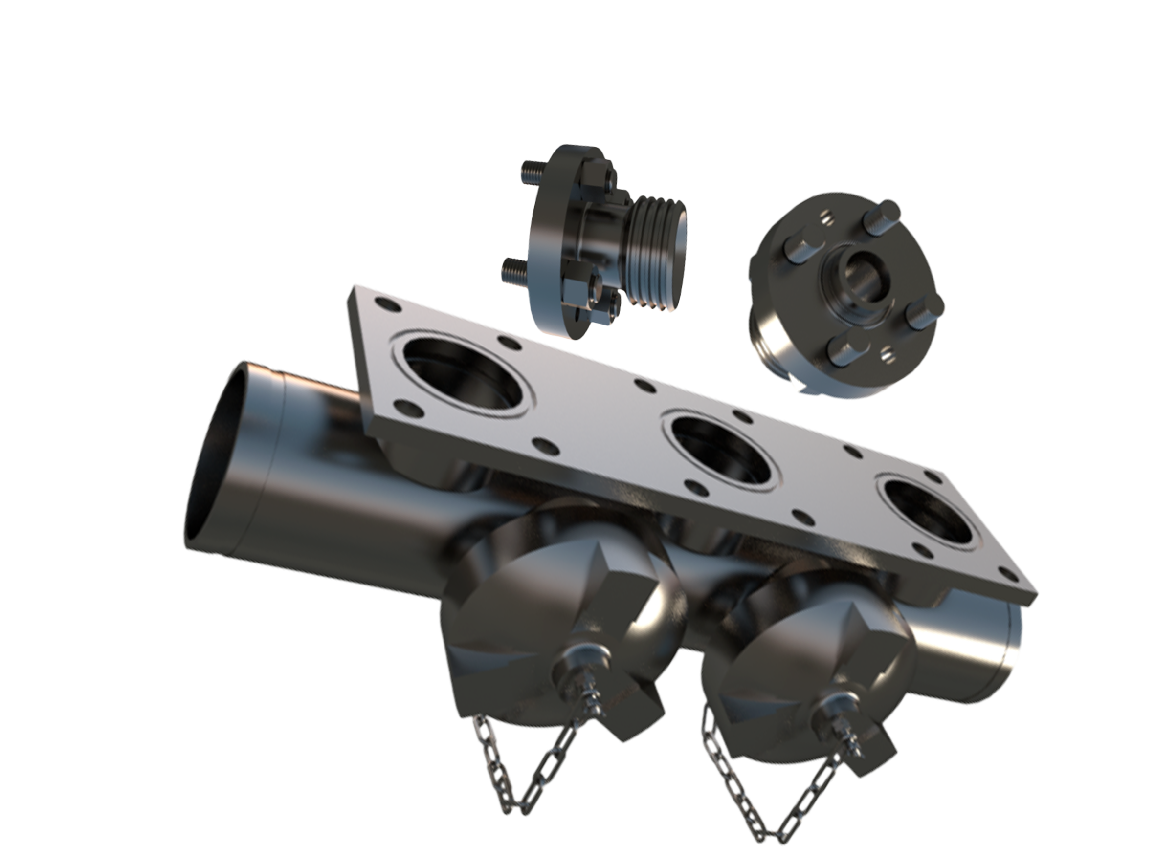 左或右吸入和排出连接接口